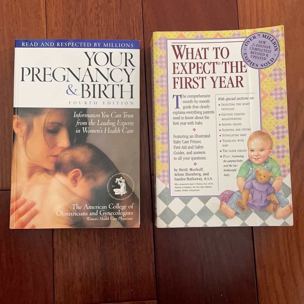 Two books on pregnancy and parenthood